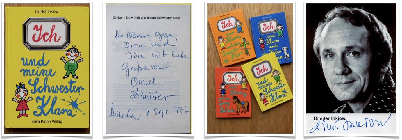 ‘ICH und meine Schwester Klara’ mit persönlicher Widmung aus dem Jahr 1977