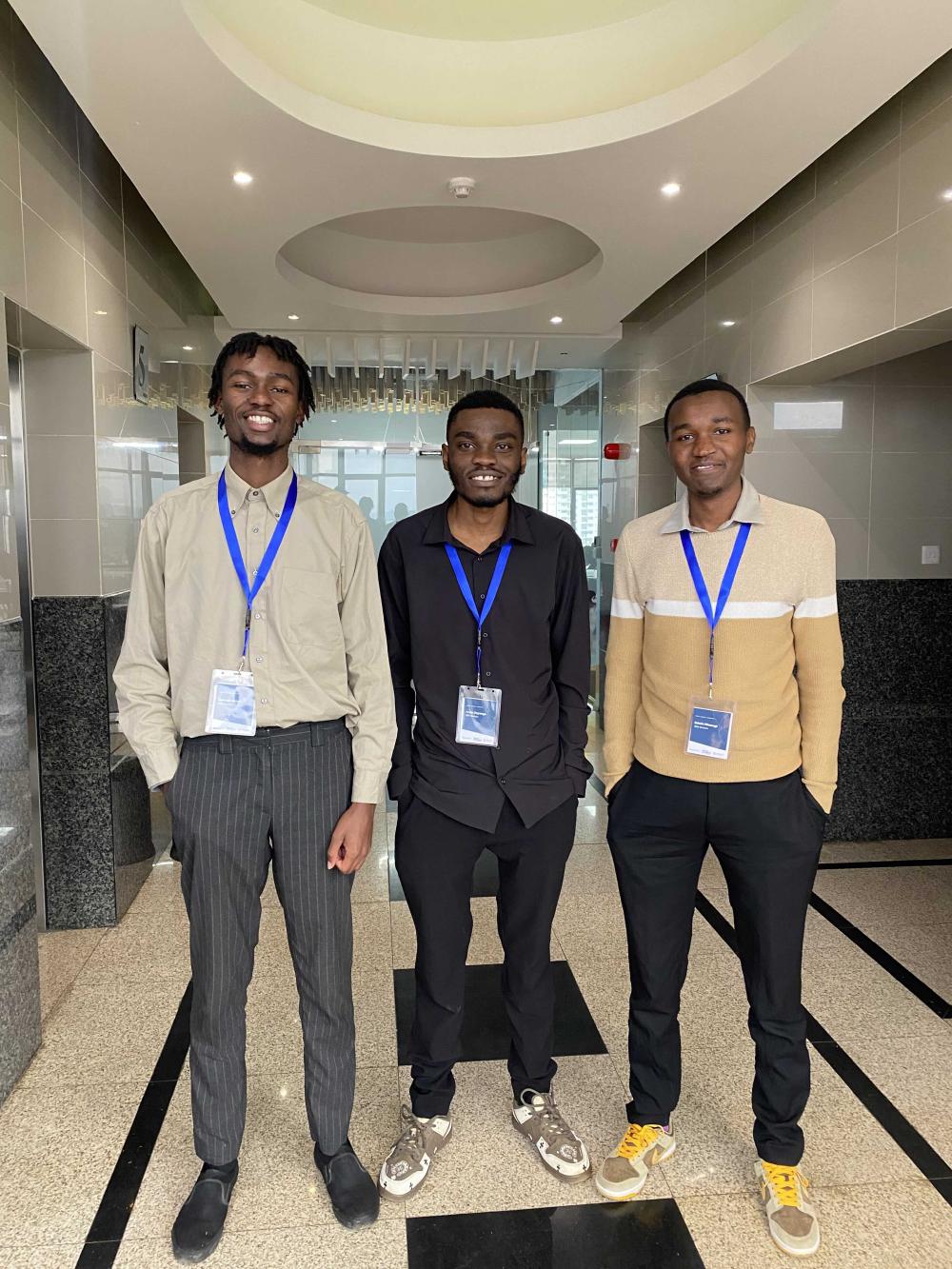 Samuel, Andy und Edwin, von links nach rechts